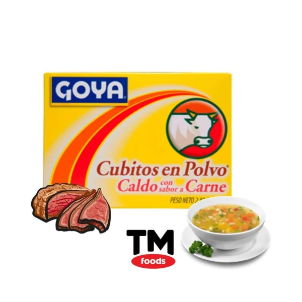 Cubitos en polvo caldo de carne